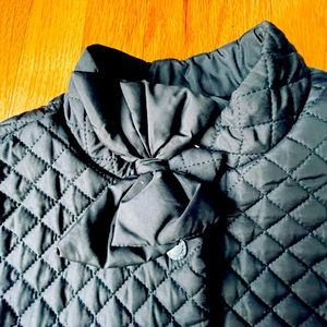 Janie &Jack Girls Padded dress coat w bow